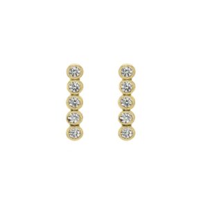 Aretes Mini Golden Spark Line